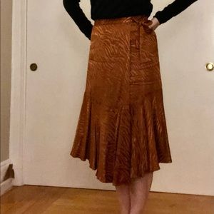 Maeve by Anthropologie jacquard faux wrap midi skirt, new with tags, size 8